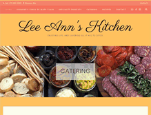 Tablet Screenshot of leeannskitchen.com